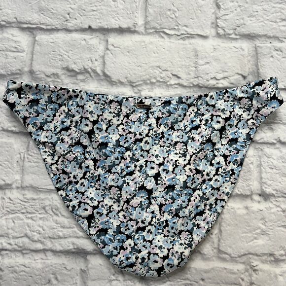 Volcom COASTAL BLUE Bloom Generation Bikini Swim Bottom Size M Floral New - Picture 5 of 6